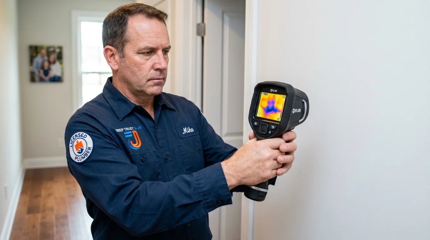 Thermal imaging leak detection by Johns Plumbing LLC in Blossburg